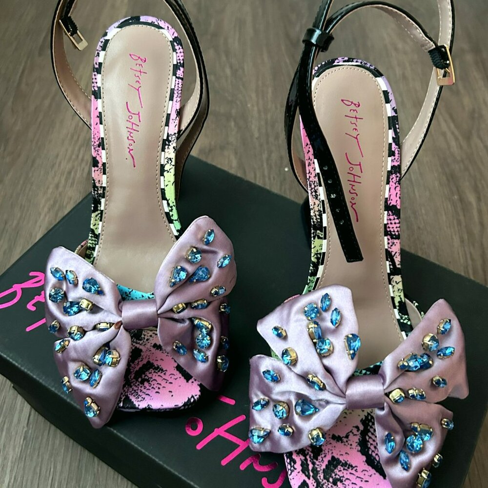 Betsey Johnson Louise Rainbow Snake Sandals - Picture 3 of 5
